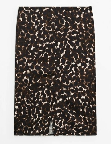 Fusta Massimo Dutti, animal print