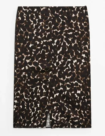 Fusta Massimo Dutti, animal print Animal print