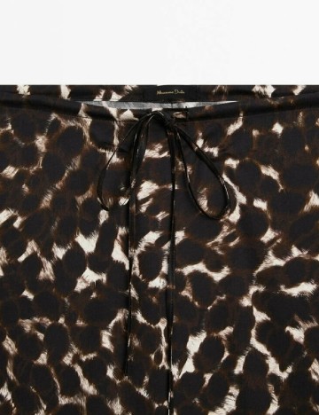 Fusta Massimo Dutti, animal print