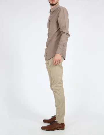 Pantaloni Zra, bej Crem