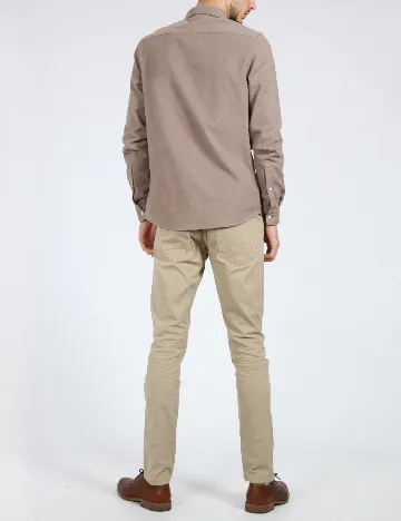 Pantaloni Zra, bej Crem