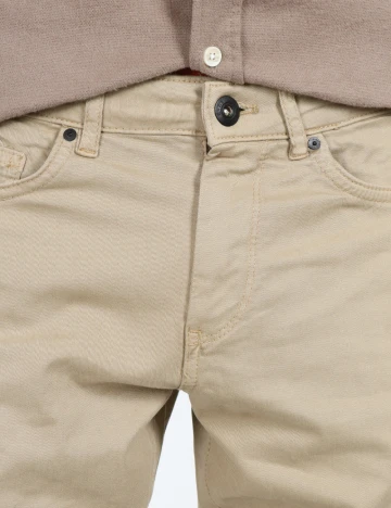 Pantaloni Zra, bej Crem