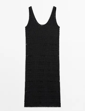 Rochie medie Massimo Dutti, negru Negru