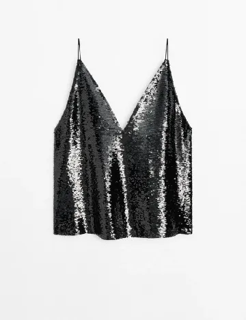 Maiou Massimo Dutti, negru Negru