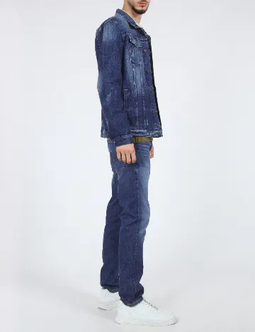 Jacheta Bershka, albastru Albastru