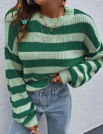 Pulover SHEIN, verde Verde