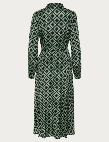 Rochie medie Kaffe, negru/verde