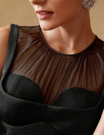 Rochie medie MOTF, negru Negru