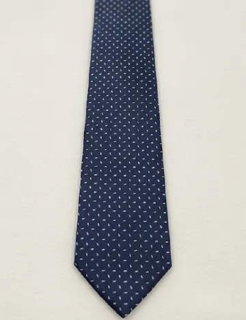 Cravata Massimo Dutti, bleumarin/alb Albastru