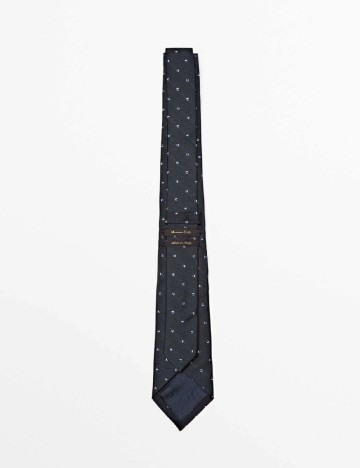 Cravata Massimo Dutti, bleumarin
