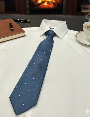 Cravata Massimo Dutti, bleumarin/crem Albastru