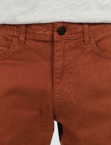 Pantaloni Zra, caramiziu