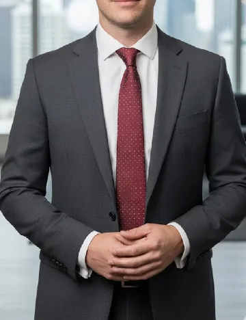 Cravata Massimo Dutti, visiniu Rosu