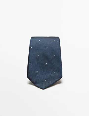 Cravata Massimo Dutti, bleumarin Albastru