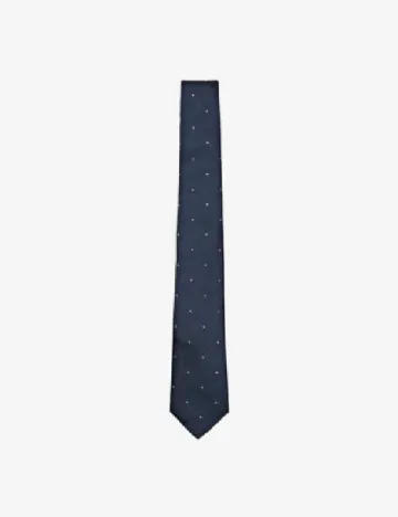 Cravata Massimo Dutti, bleumarin Albastru