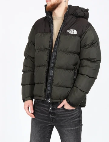 Geaca The North Face, negru/verde Verde