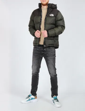 Geaca The North Face, negru/verde Verde