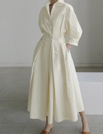 Rochie lunga SHEIN, bej Crem