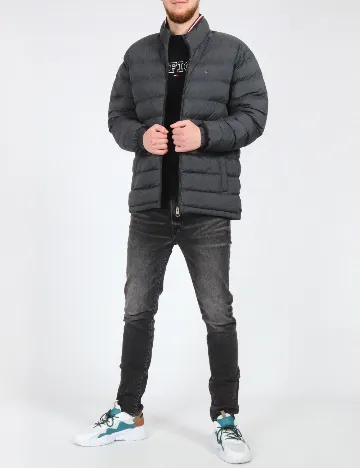 Geaca Tommy Hilfiger, gri inchis Gri