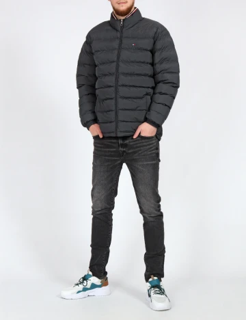 Geaca Tommy Hilfiger, gri inchis Gri