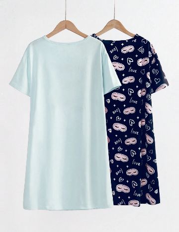 Set rochii de noapte Shein Kids, mix culori