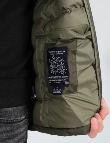 Geaca Tommy Hilfiger, verde Verde