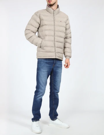 Geaca Tommy Hilfiger, gri deschis Gri