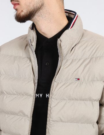Geaca Tommy Hilfiger, gri deschis