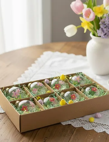 Set globuri 9 bucati ACTION, floral