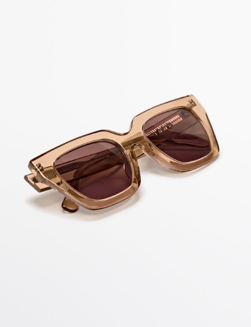 Ochelari de soare Massimo Dutti, maro