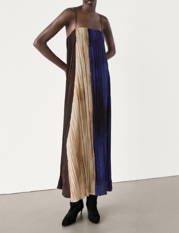 Rochie lunga Massimo Dutti, mix culori