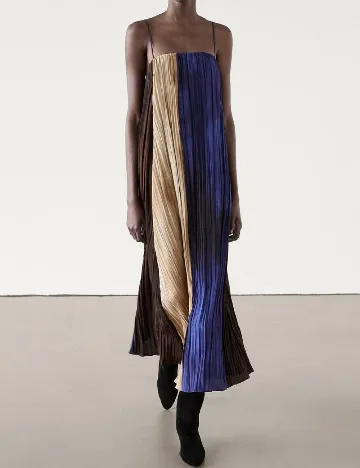 Rochie lunga Massimo Dutti, mix culori Mix culori