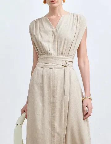 Rochie lunga SHEIN, crem Crem