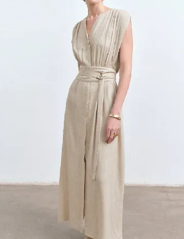 Rochie lunga SHEIN, crem Crem