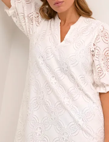 Rochie scurta Culture, alb Alb