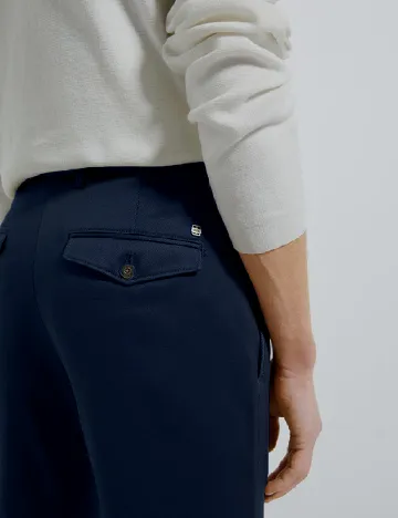 Pantaloni Zra, bleumarin Albastru