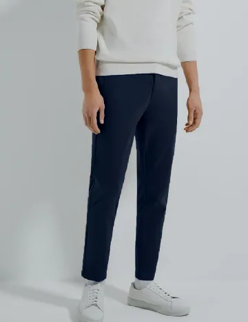 Pantaloni Zra, bleumarin Albastru
