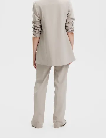 Pantaloni Gestuz, bej Crem