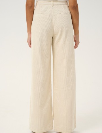 Pantaloni Culture, crem