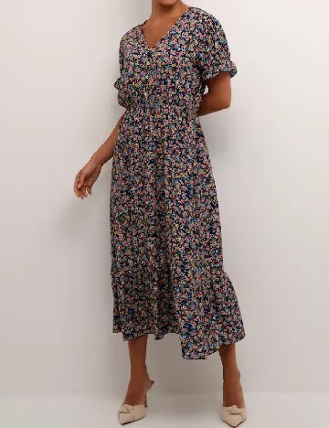 Rochie medie Cream, mix culori Mix culori