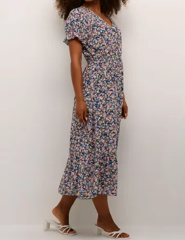 Rochie medie Cream, mix culori Mix culori