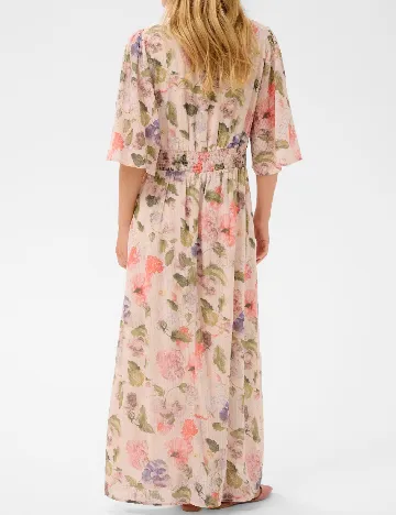 Rochie lunga Cream, floral print Floral print