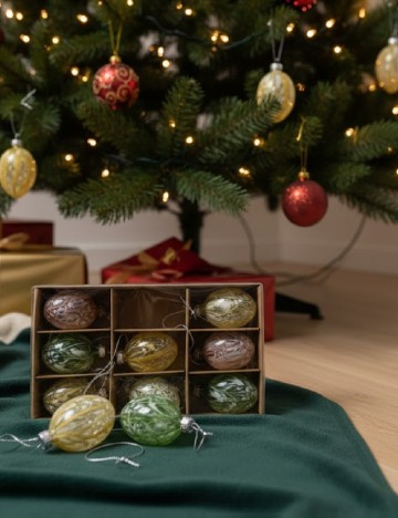 Set globuri 9 bucati ACTION, mix culori