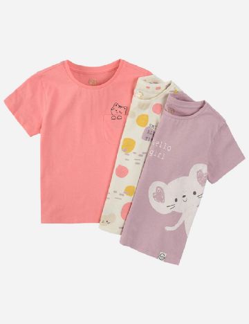 Set Tricou 3 bucati Cool Club, mix culori