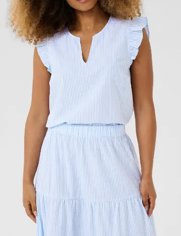Bluza Cream, albastru/alb Albastru