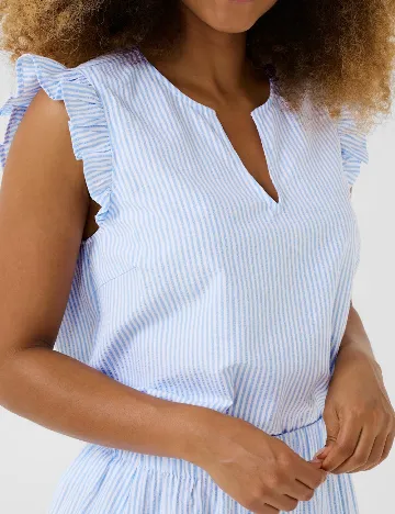 Bluza Cream, albastru/alb Albastru