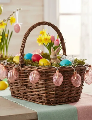 Ghirlanda luminoasa, roz