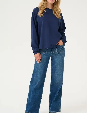 Bluza Kaffe, bleumarin Albastru