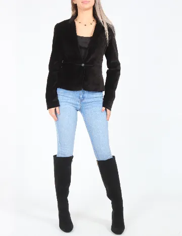Sacou Bershka, negru Negru