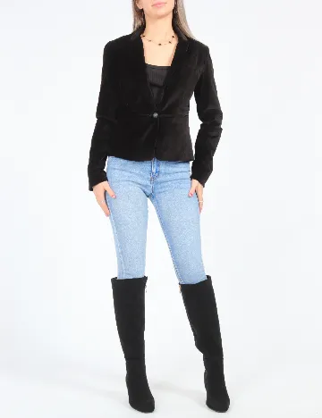Sacou Bershka, negru Negru